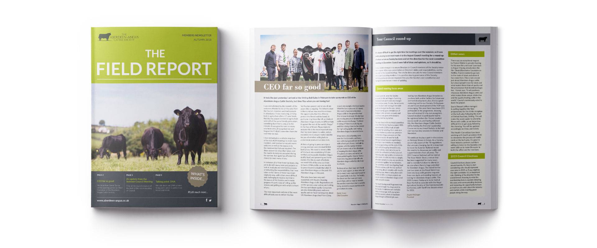 Aberdeen Angus Cattle Society Field Report Booklet